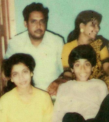 Sabyasachi Satpathy (childhood) with his family