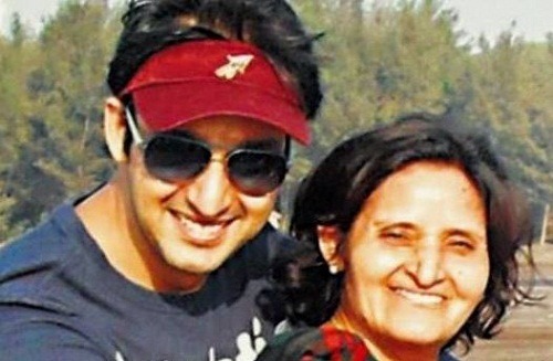 Saurabh Raj Jain with his mother Raj Jain