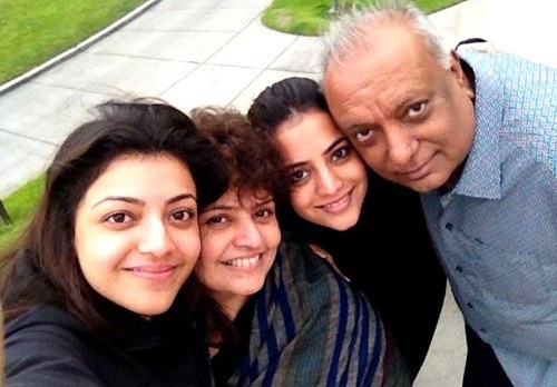 Kajal Aggarwal with her family