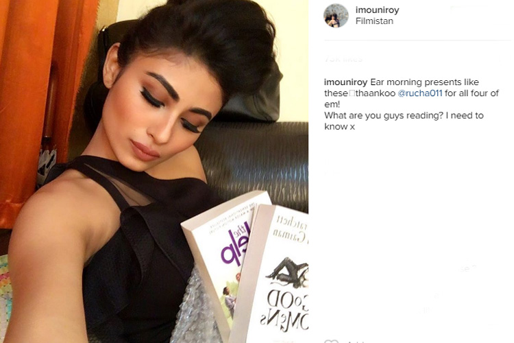 Mouni Roy loves reading books