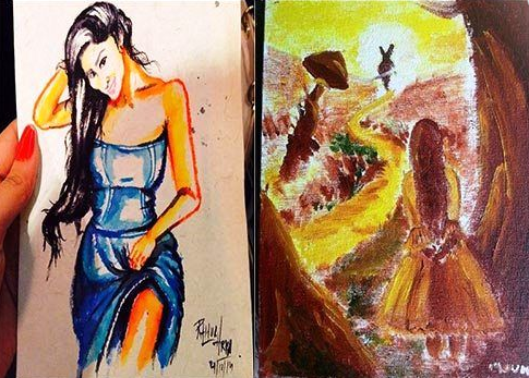 Mouni Roy paintings