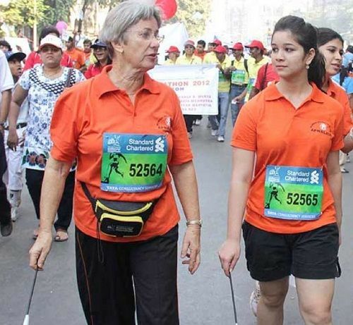 Sara Tendulkar participated in a marathon