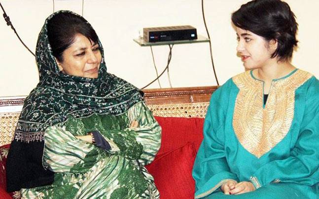 Zaira Wasim with Mehbooba Mufti Sayeed