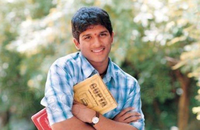 Allu Arjun in a still from the 2003 Telugu film 'Gangotri'