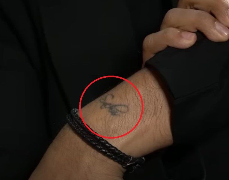 Allu Arjun's tattoo on his left wrist