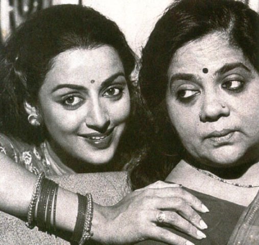 Hema Malini with her mother