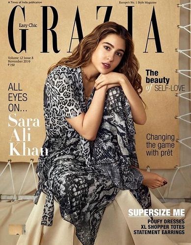 Sara Ali Khan Featured on a Magazine Cover