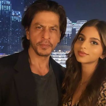 Suhana Khan with her father