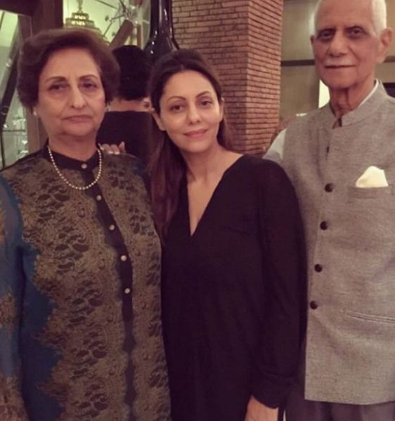 Suhana Khan's mother and maternal grandparents