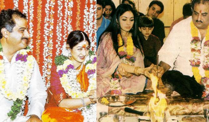 Boney Kapoor and Sridevi marriage photo