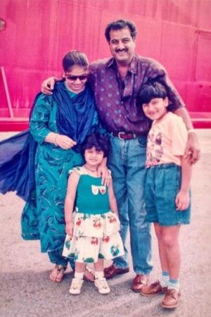 Boney Kapoor with his first wife and their children - Arjun Kapoor and Anshula Kapoor