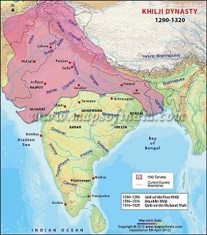 Khilji Dynasty Map