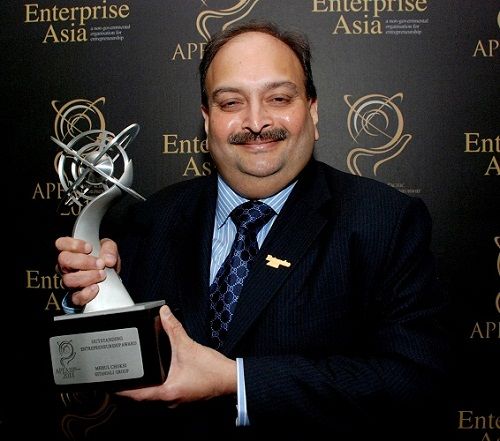 Mehul Choksi won outstanding entrepreneurship award