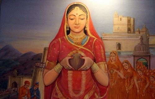 Queen Padmavati during Johar