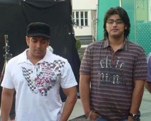 Young Arjun Kapoor with Salman Khan