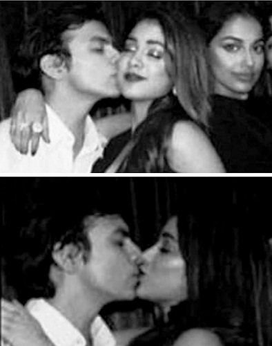 Akshat Rajan and Jhanvi Kapoor kiss controversy