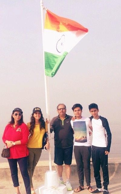 Akshat Rajan with his family