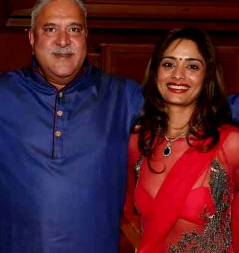 Pinky Lalwani with Vijay Mallaya