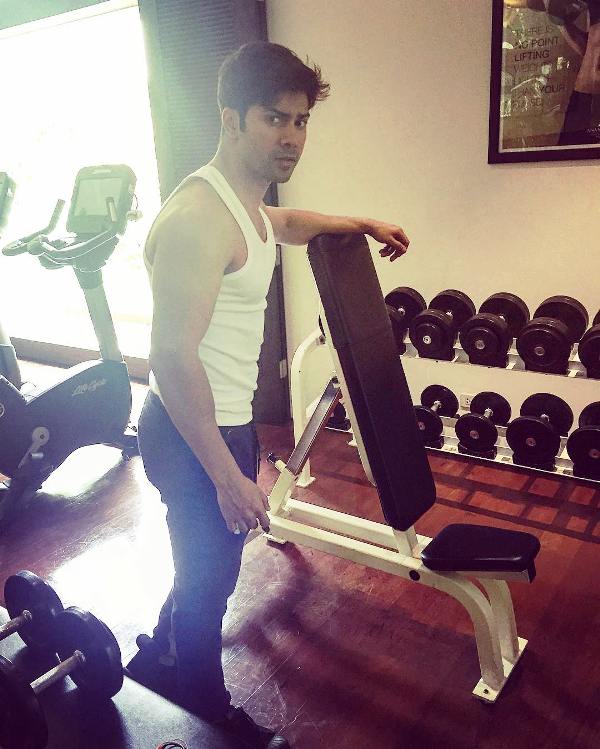 Varun Dhawan in Gym