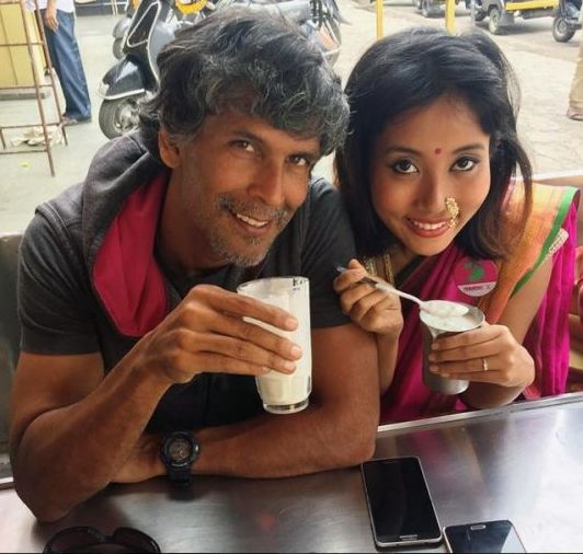 Ankita Konwar With Milind Soman 