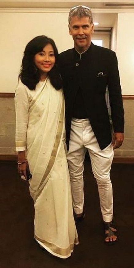 Ankita Konwar With Milind Soman