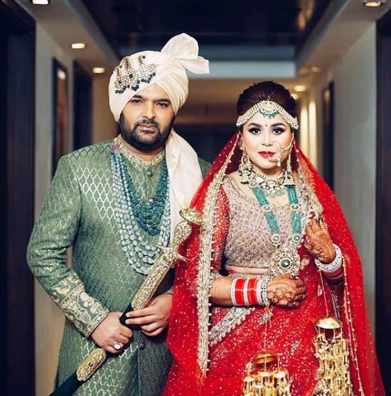 Kapil Sharma and Ginni Chatrath wedding photo