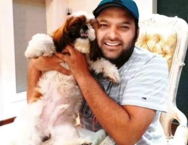 Kapil Sharma with dog