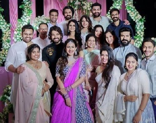 Varun Tej with his sister and other cousins