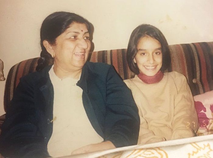 Shraddha Kapoor with Lata Mangeshkar