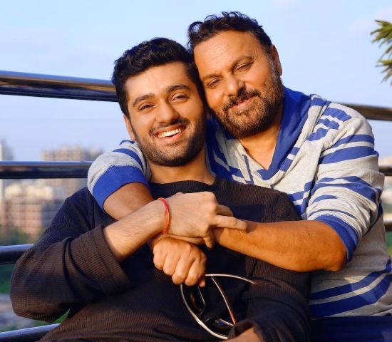 Utkarsh Sharma with his father