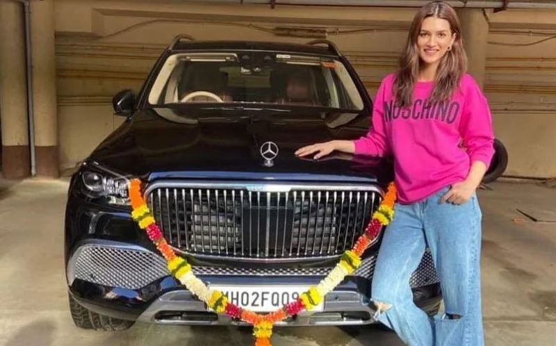 Kriti Sanon with her Mercedes Maybach GLS 600