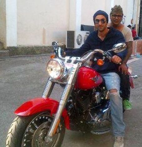 Ranbir Kapoor On Harley Davidson