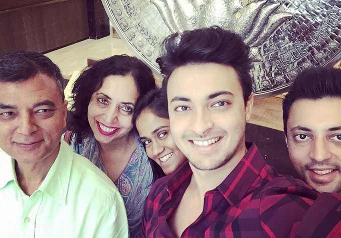 Aayush Sharma With His Family
