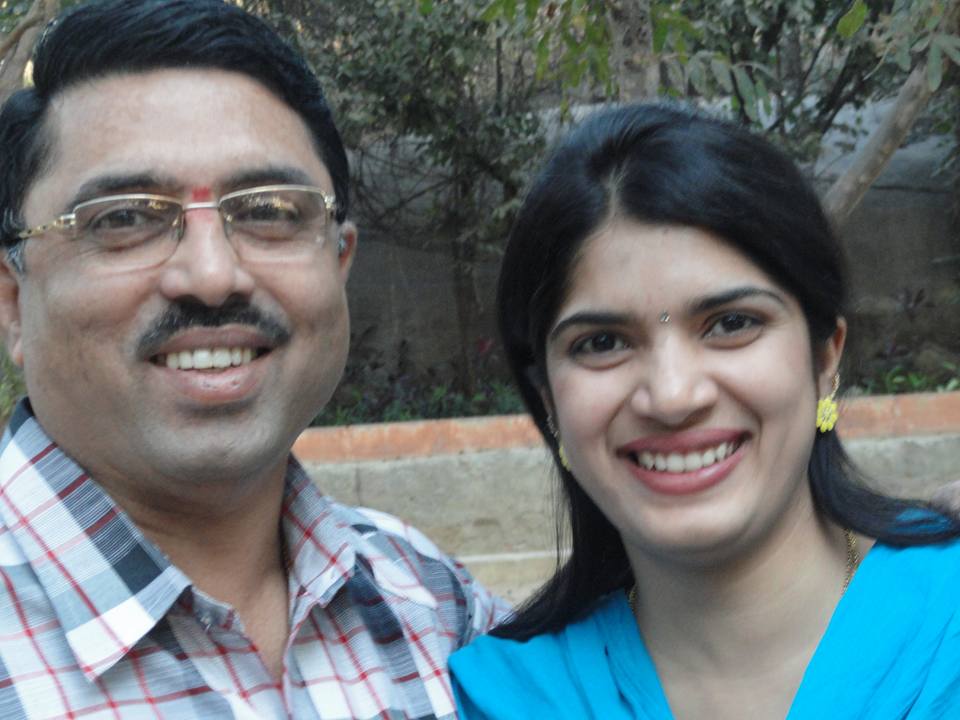 Deepti Nallamothu with her husband