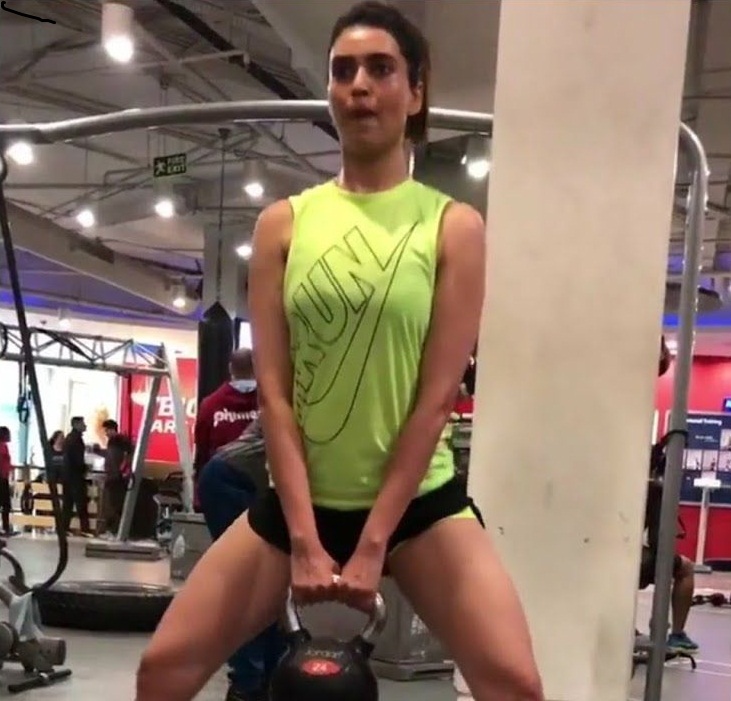 Karishma Tanna in the gym