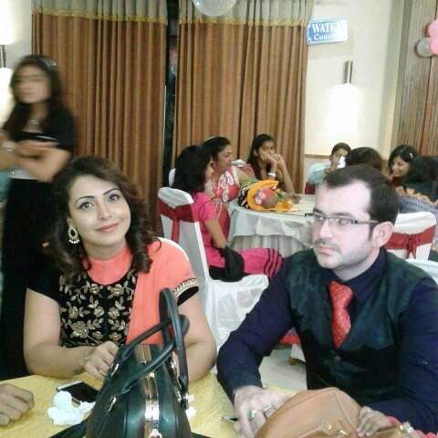 Nandini Rai with her brother