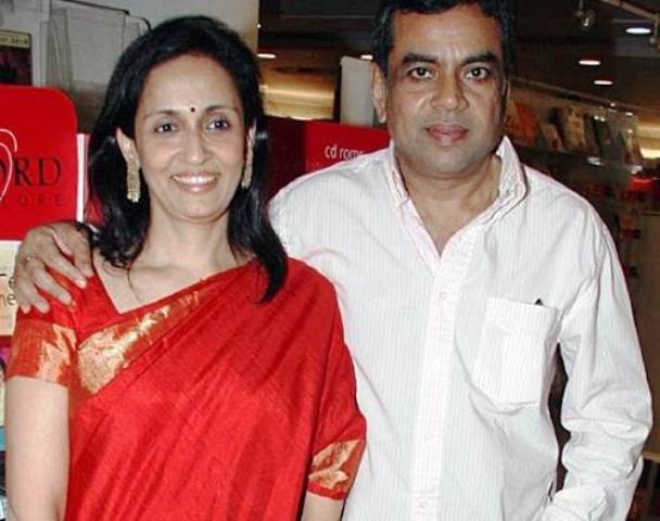 Paresh Rawal With His Wife