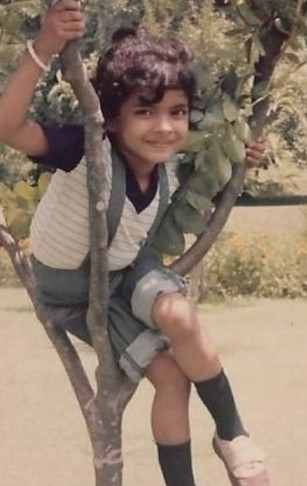 A childhood picture of Priyanka Chopra