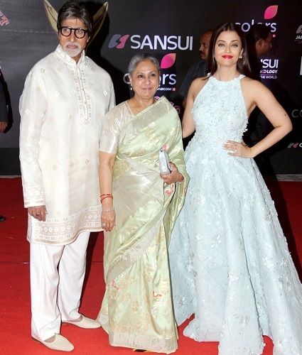 Aishwarya Rai Bachchan with her parents-in-law