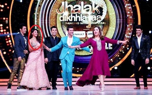 Jacqueline Fernandez on set of Jhalak Dikhhla Jaa Season 9