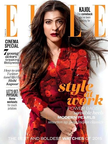 Kajol on the cover of Elle magazine
