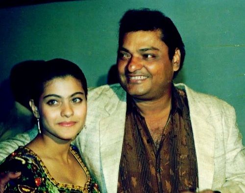 Kajol with her father Shomu Mukherjee