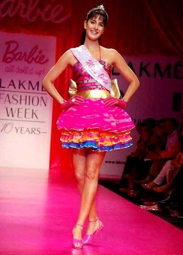 Katrina Kaif dressed up as Barbie Doll