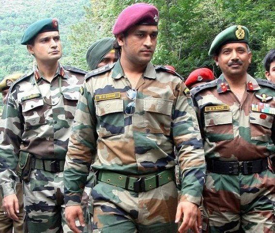 M S Dhoni as an Army Officer