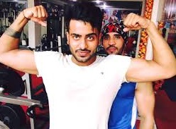 Mankirt Aulakh during his workout
