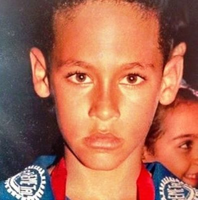 Neymar childhood photo 