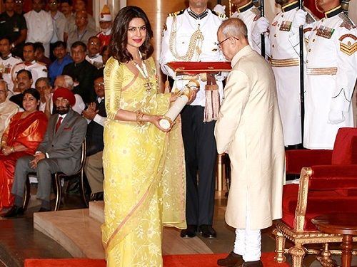 Priyanka Chopra received Padma Shri Award