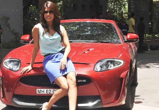 Priyanka Chopra with her BMW