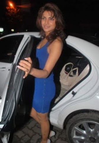 Priyanka Chopra with her Mercedes Benz S-Class