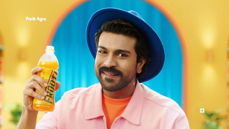 Ram Charan in the Frooti advertisement